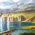 Oil Painting Drawing of oil painting works Supplier